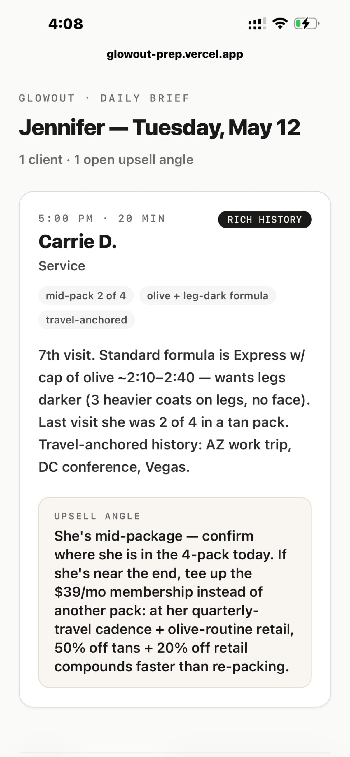Daily Artist Briefing — example 2